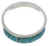 Genuine Sterling Silver Turquoise Inlay Ring Size 5-1/4 UX37105